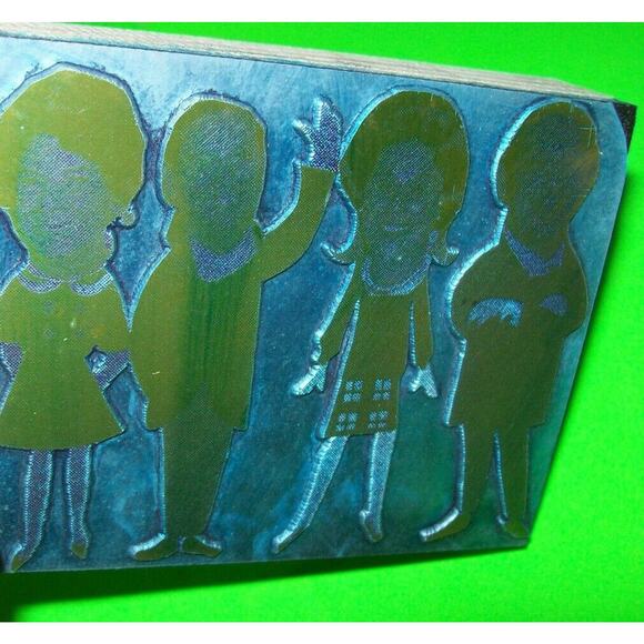 Vintage Metal Wood Printers Stamp Plate Gordens Alley ? Atlantic City New Jersey - Picture 2 of 6